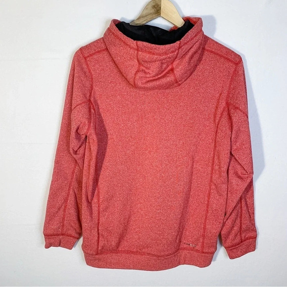 Adidas Girls Ultimate Hoodie Pullover Red Sweatshirt - Picture 2 of 3